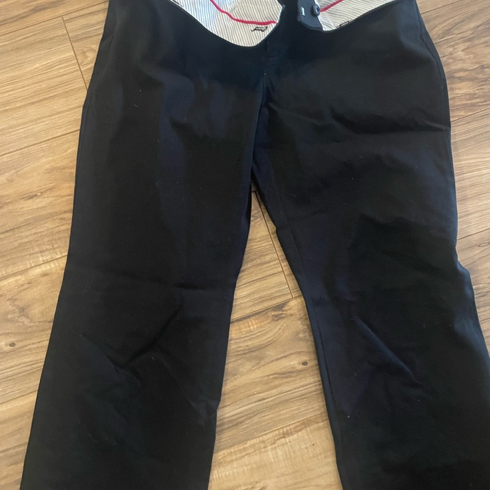 GAP Black Pants with Pinstripe Detail